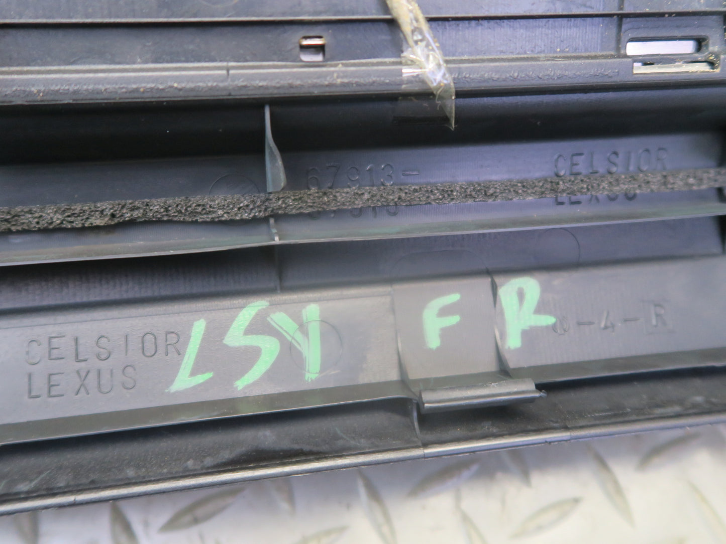01-06 Lexus UCF30L LS430 Set of 2 Rear Door Scuff Sill Plate Trim Panel OEM