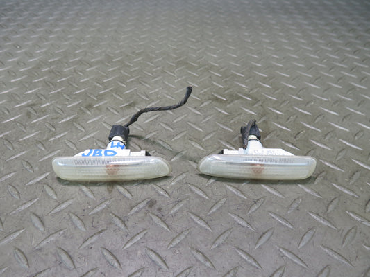 01-03 BMW E46 330CI Set of 2 Front Fender Turn Signal Marker Light Lamp OEM