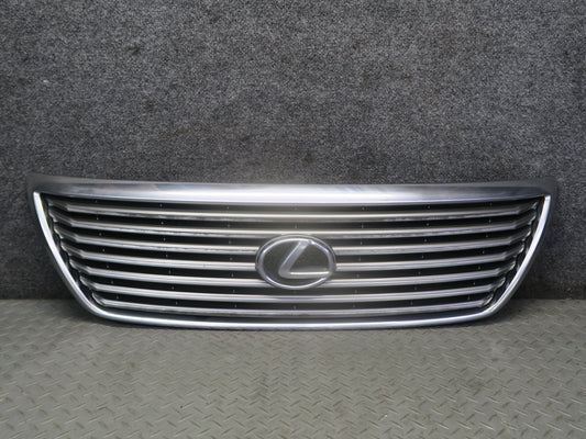 04-06 Lexus UCF30L LS430 Front Upper Hood Chrome Grille w Emblem OEM