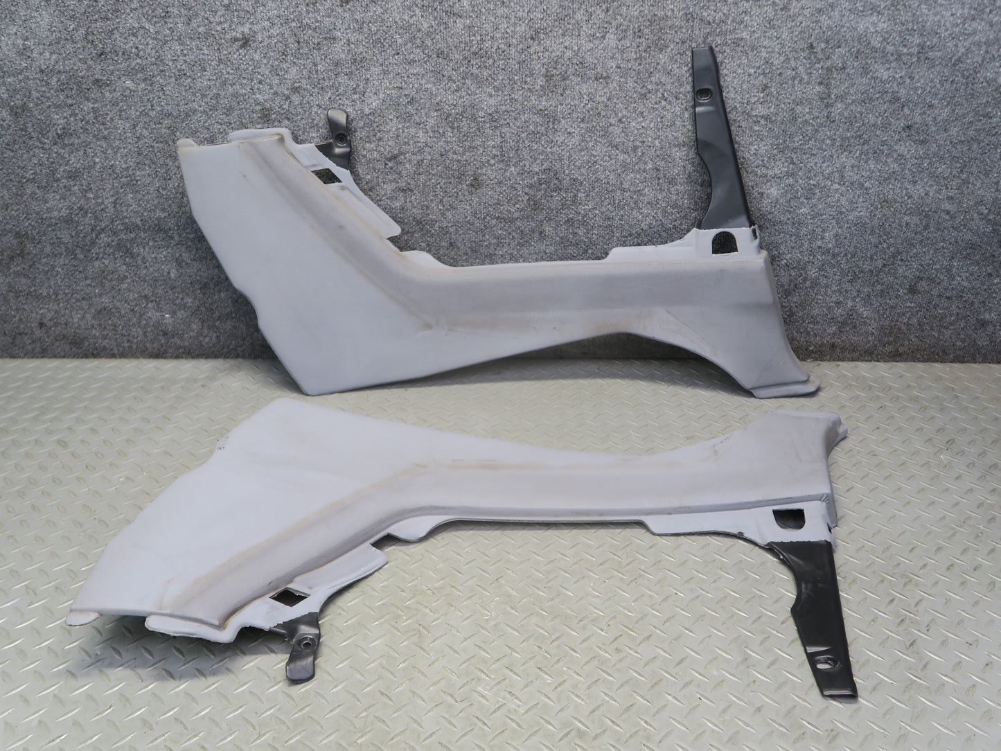 01-06 BMW E46 330ci Conv Set of 2 Rear Lower Quarter Trim Cover Panel Gray OEM