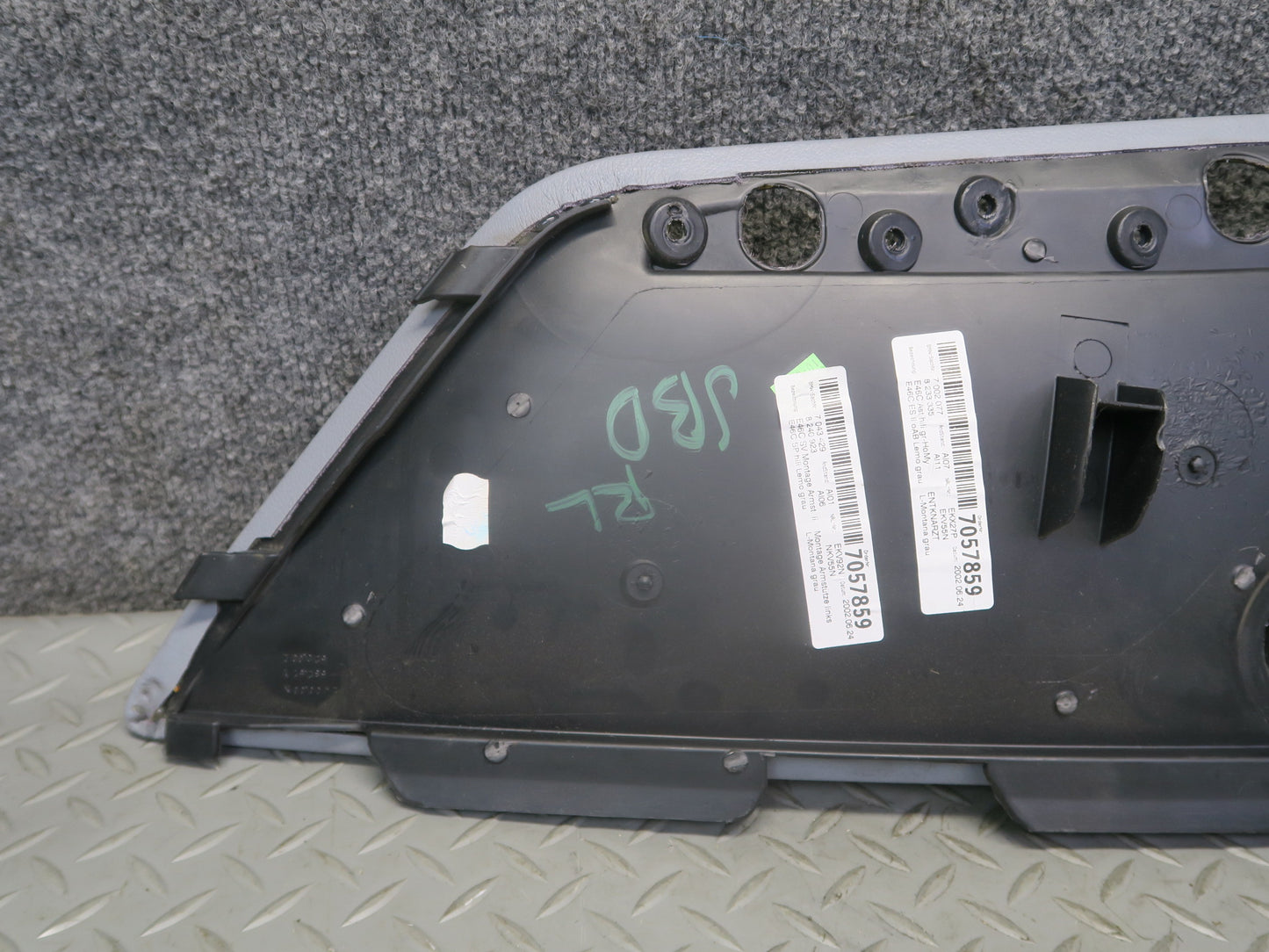 01-06 BMW E46 330CI Convertible Rear Left Right Quarter Panel Trim Gray Set OEM