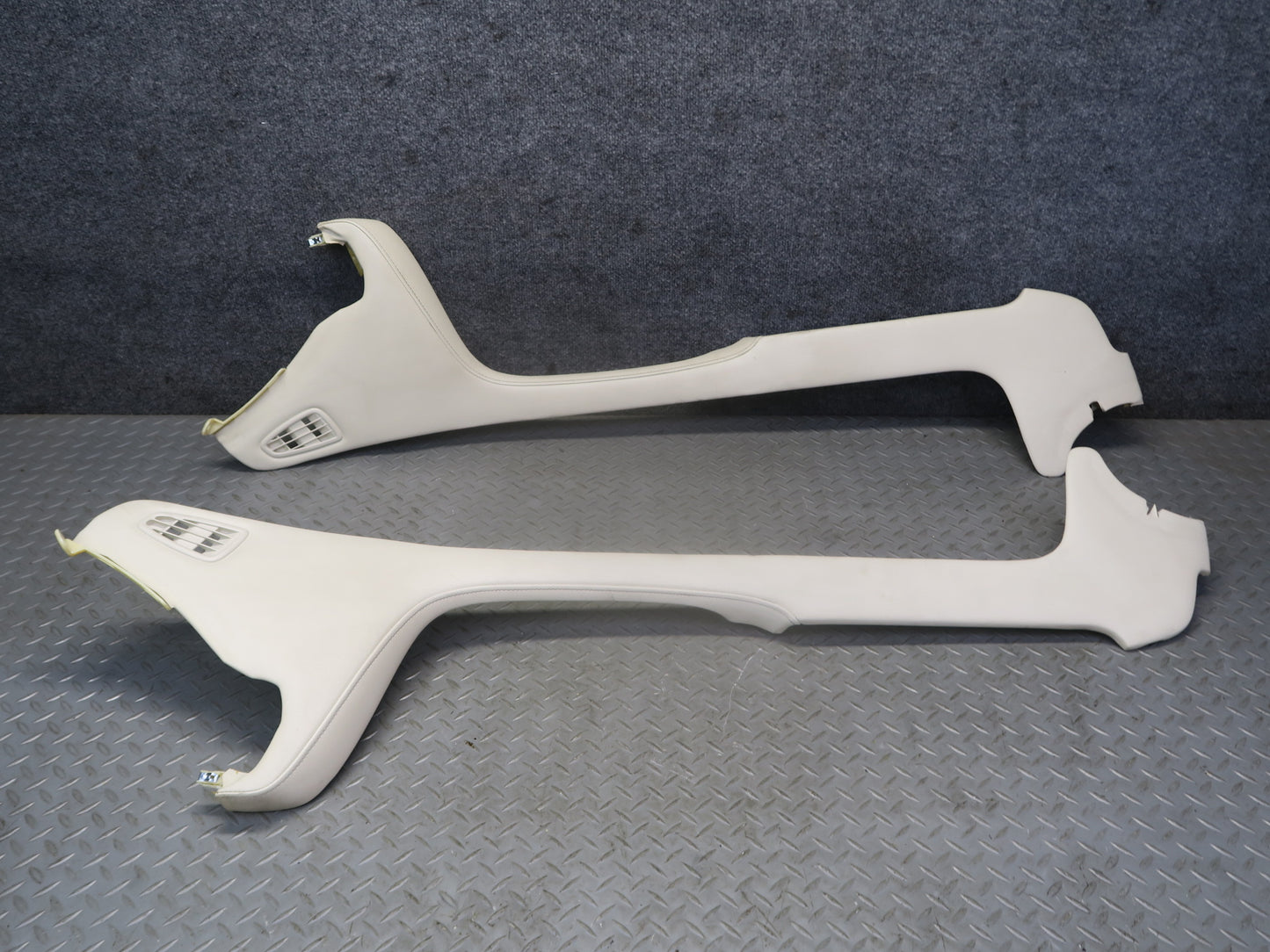 02-04 Lexus SC430 Set of 2 Front Center Console Left & Right Trim Panel Ecru OEM