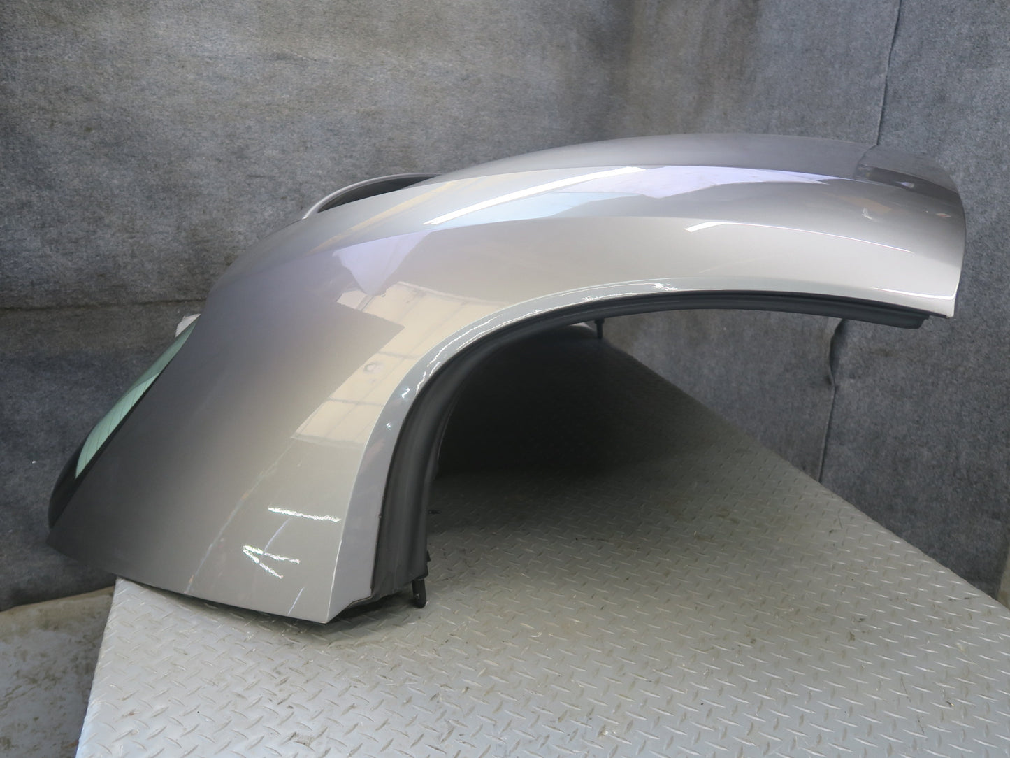 03-08 BMW E85 Z4 Convertible Hard TOP Roof Panel w Glass & Latch Assy Gray OEM