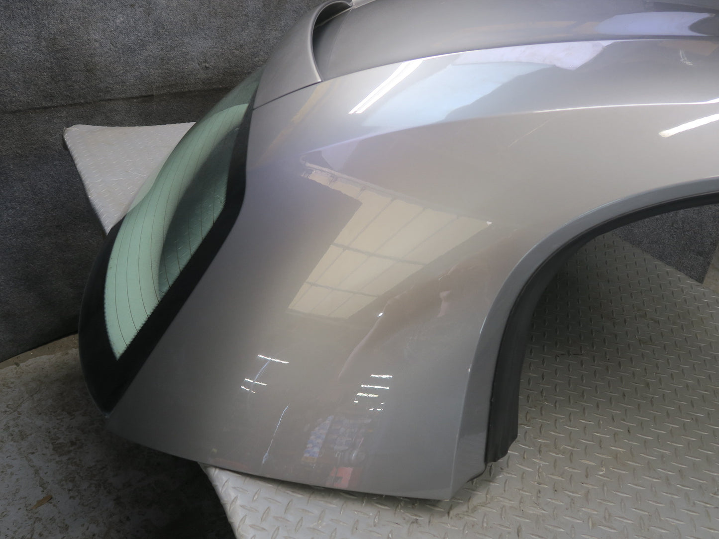 03-08 BMW E85 Z4 Convertible Hard TOP Roof Panel w Glass & Latch Assy Gray OEM