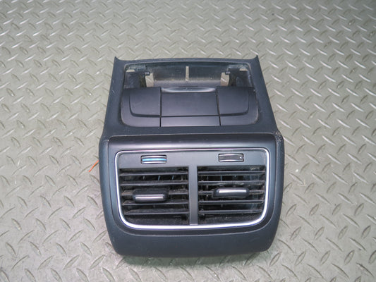 13-15 Audi RS5 8F7 Rear Center Console A/C Heater Air Vent w Trim Black OEM