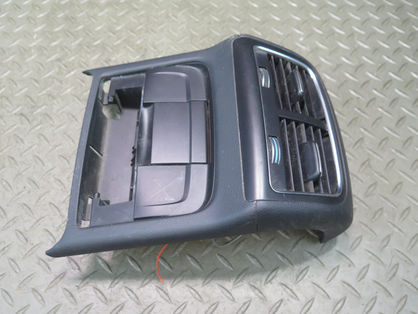 13-15 Audi RS5 8F7 Rear Center Console A/C Heater Air Vent w Trim Black OEM