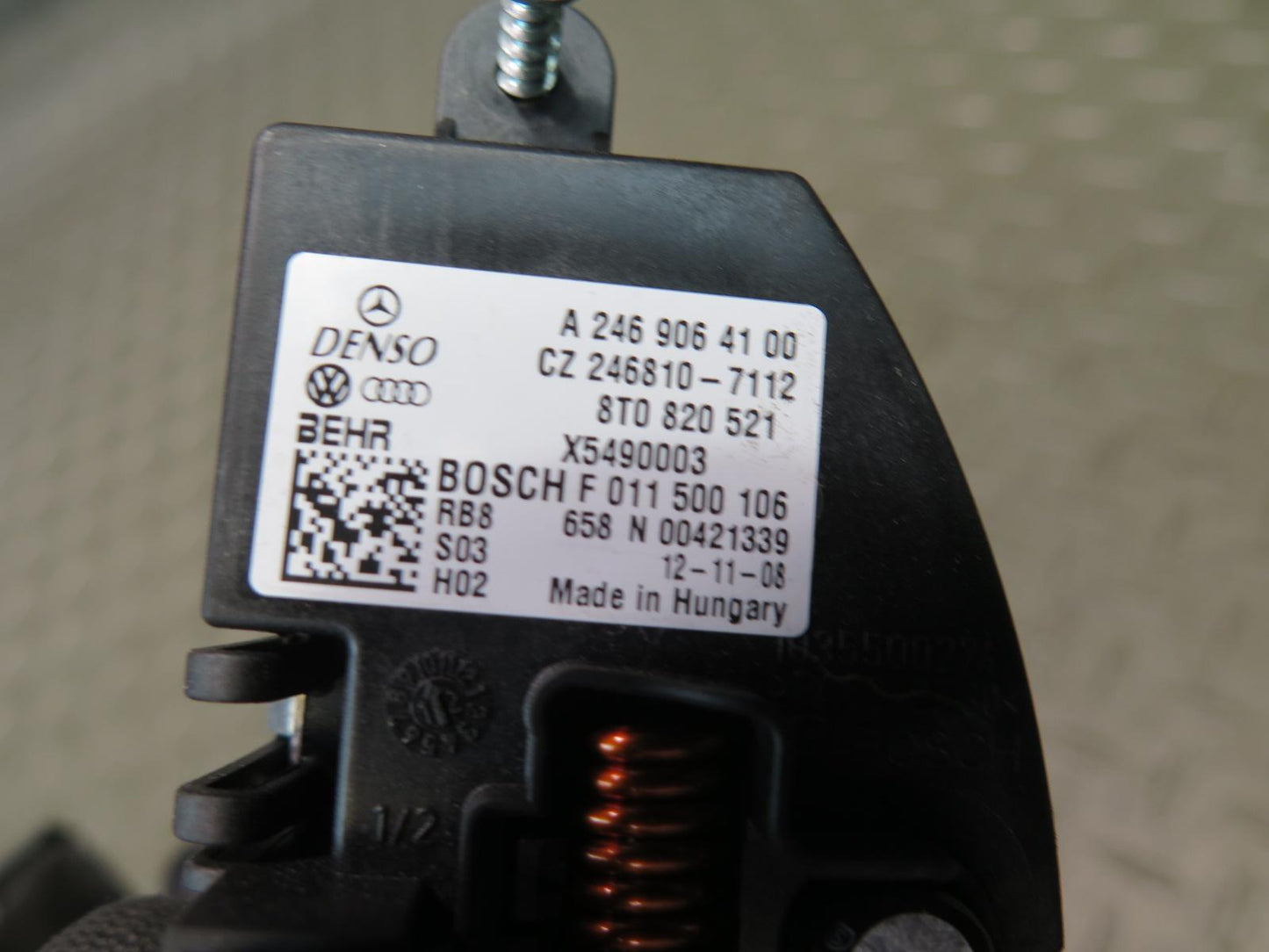 12-17 Audi A5 S5 RS5 8F7 A/C Heater Blower Motor Fan w Resistor OEM