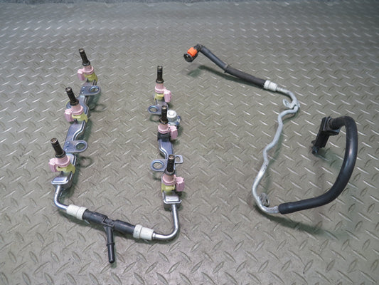 16-17 Lexus RC350 RC300 3.5L Fuel Rail Injector Set w High Pressure Line OEM
