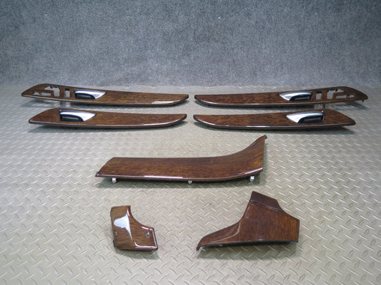 12-15 Mercedes W166 Ml-class 7pcs Dash Door Trim Set Eucalyptus Wood OEM