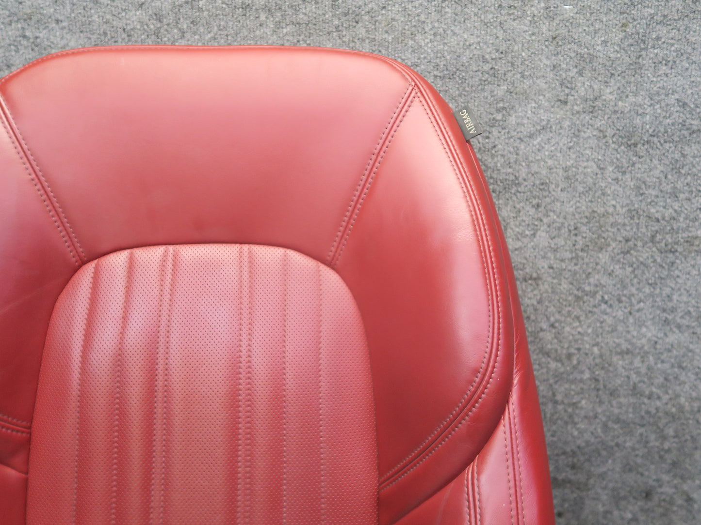 2014-2017 Maserati Ghibli M157 Front Right Seat Upper Backrest Leather Cushion