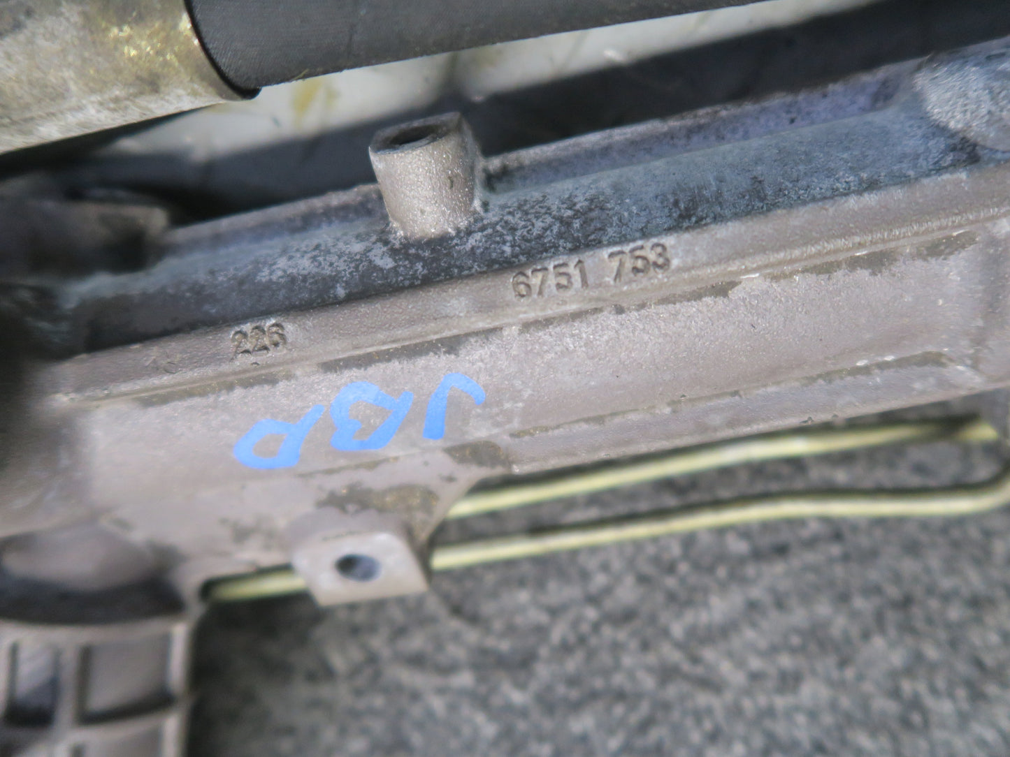 02-06 BMW E46 330Ci 330i Power Steering Rack & Pinion Yellow TAG 6757650 OEM