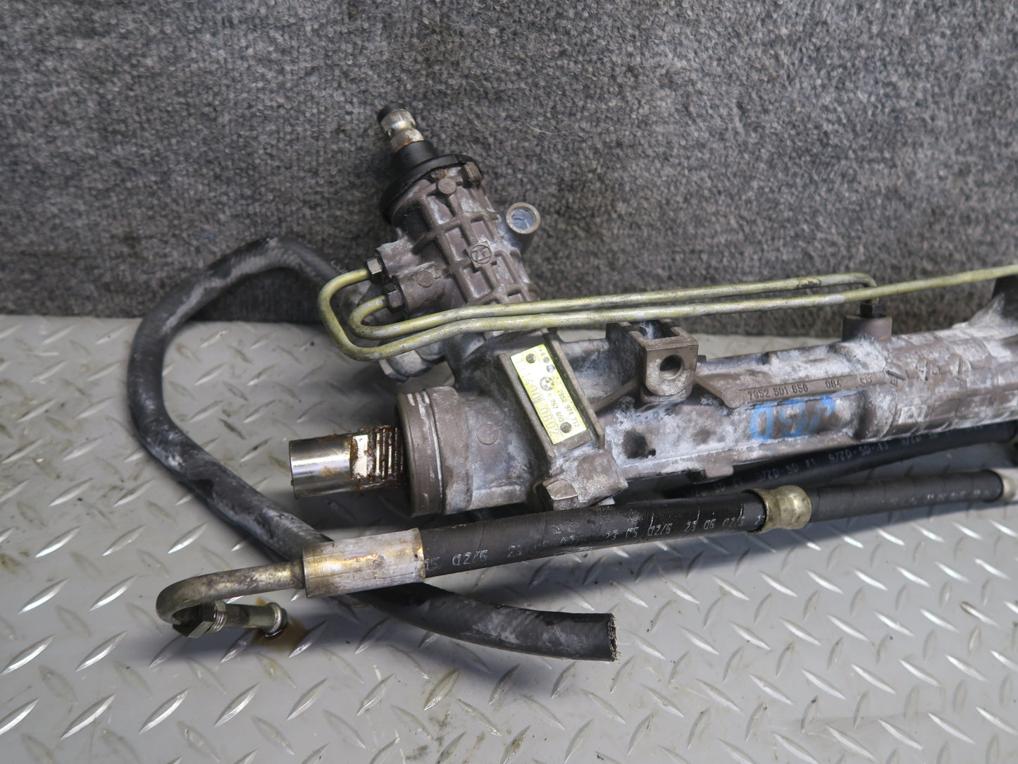 02-06 BMW E46 330Ci 330i Power Steering Rack & Pinion Yellow TAG 6757650 OEM