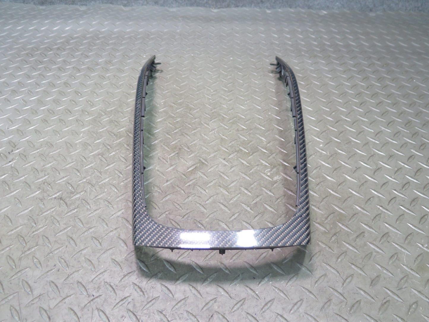 13-15 Audi 8F7 RS5 Front Center Console Carbon Trim Panel 8K0863305AE OEM