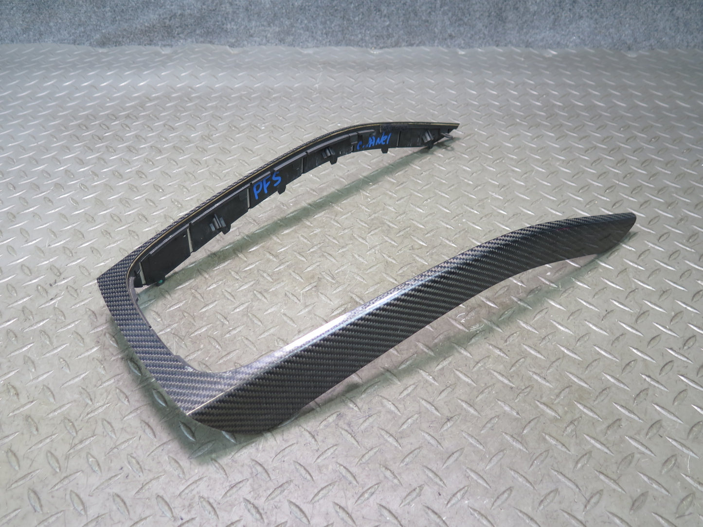 13-15 Audi 8F7 RS5 Front Center Console Carbon Trim Panel 8K0863305AE OEM