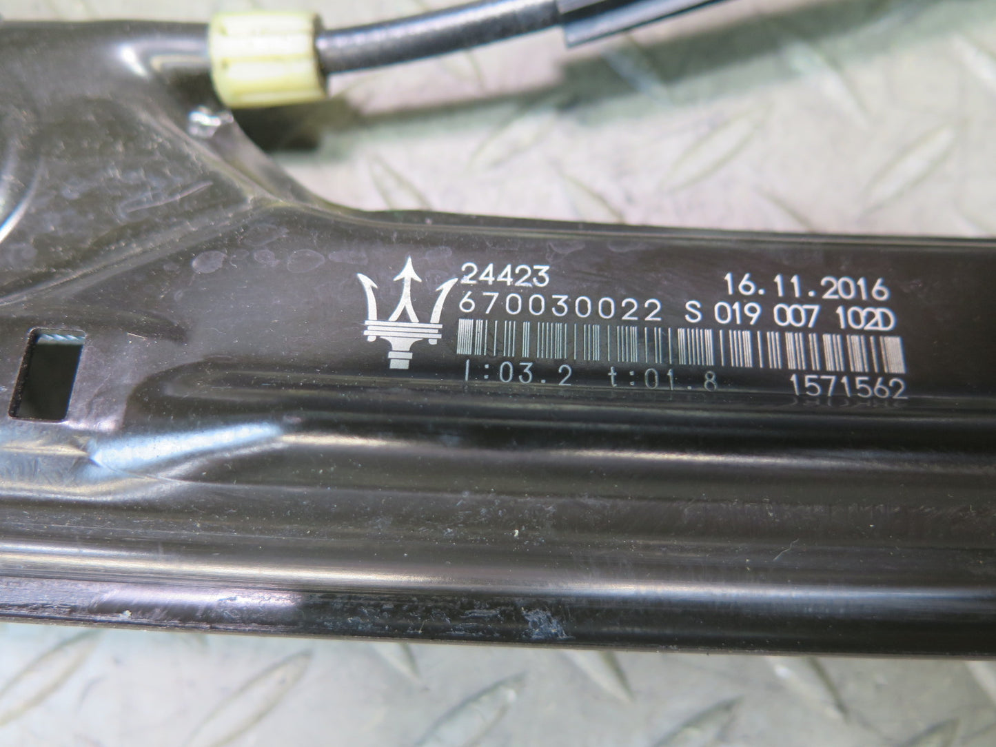 2014-2020 Maserati Ghibli M157 Rear Right Door Window Regulator w Motor