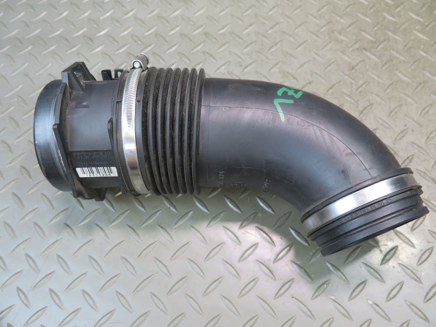 03-05 BMW E85 Z4 M54 3.0L Air Intake Duct Hose Boot Tube w MAF Sensor OEM
