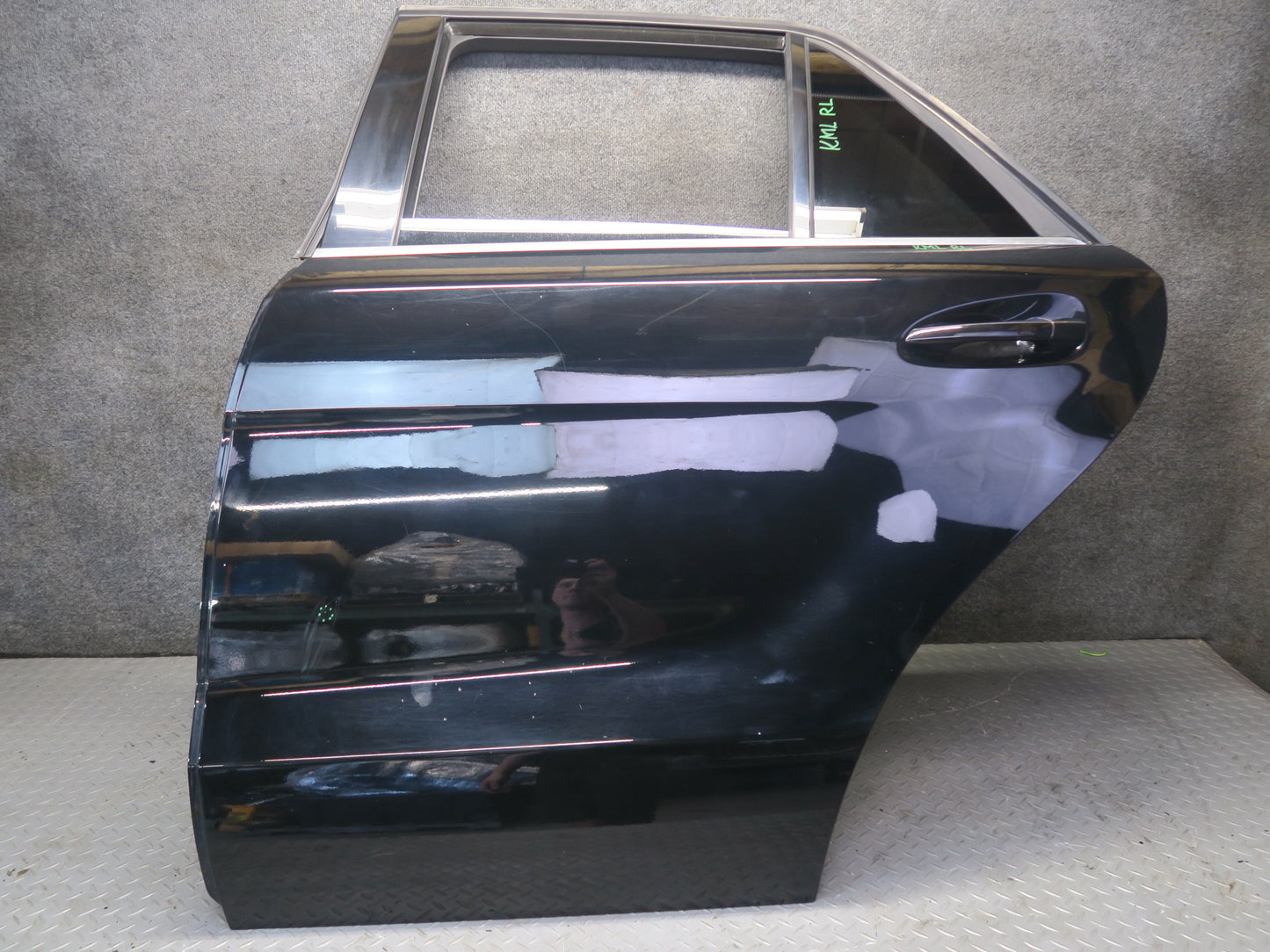 12-15 Mercedes W166 Ml-class Rear Left Door Shell Panel w Glass Window OEM