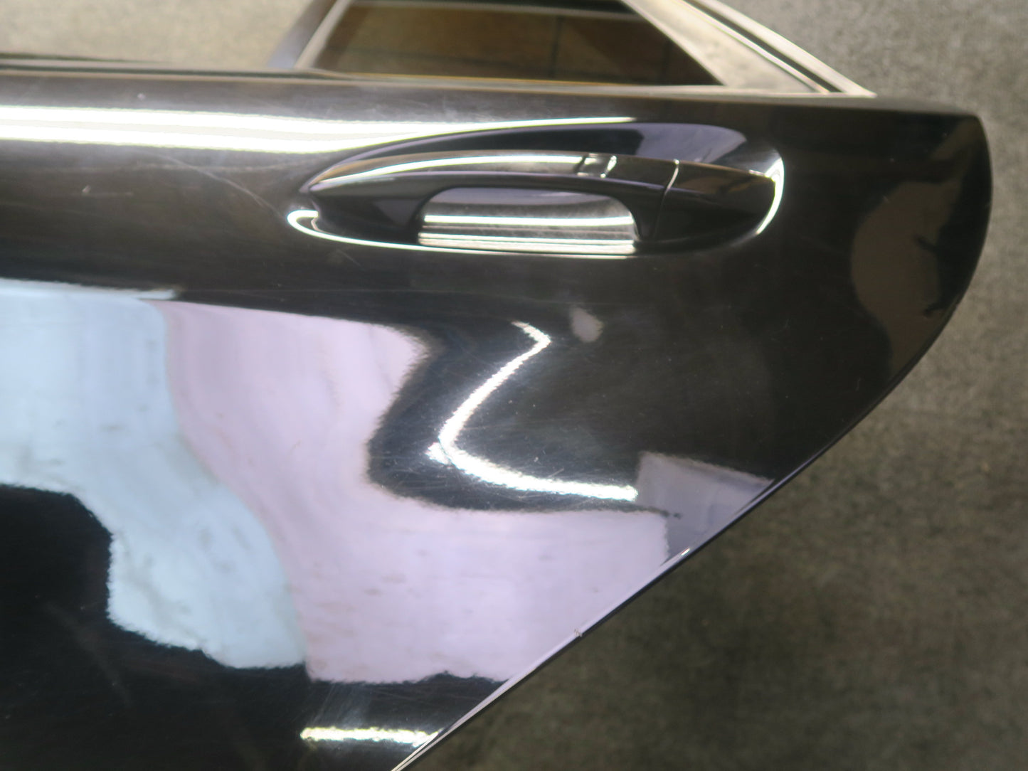 12-15 Mercedes W166 Ml-class Rear Left Door Shell Panel w Glass Window OEM