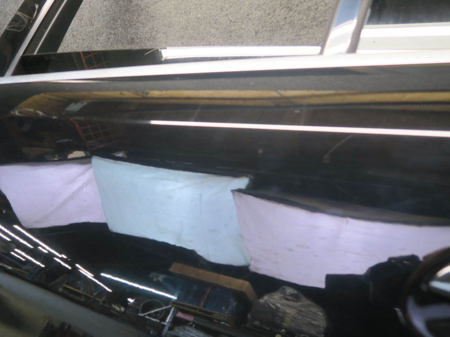 12-15 Mercedes W166 Ml-class Rear Left Door Shell Panel w Glass Window OEM