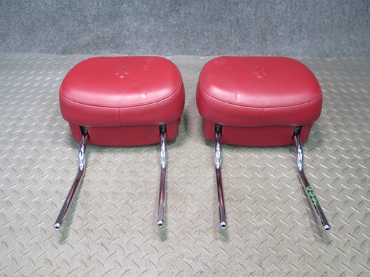 2014-2017 Maserati Ghibli M157 Front Left & Right Seat Leather Headrest Set of 2
