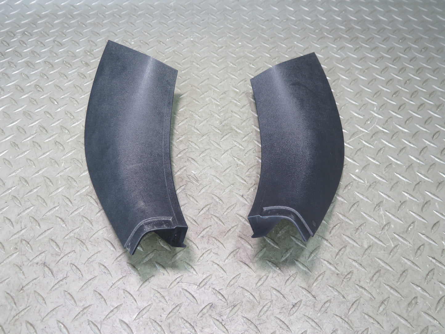 03-08 BMW E85 Z4 Set of 2 Interior B Pillar Lower Door Sill Trim Panel Black OEM