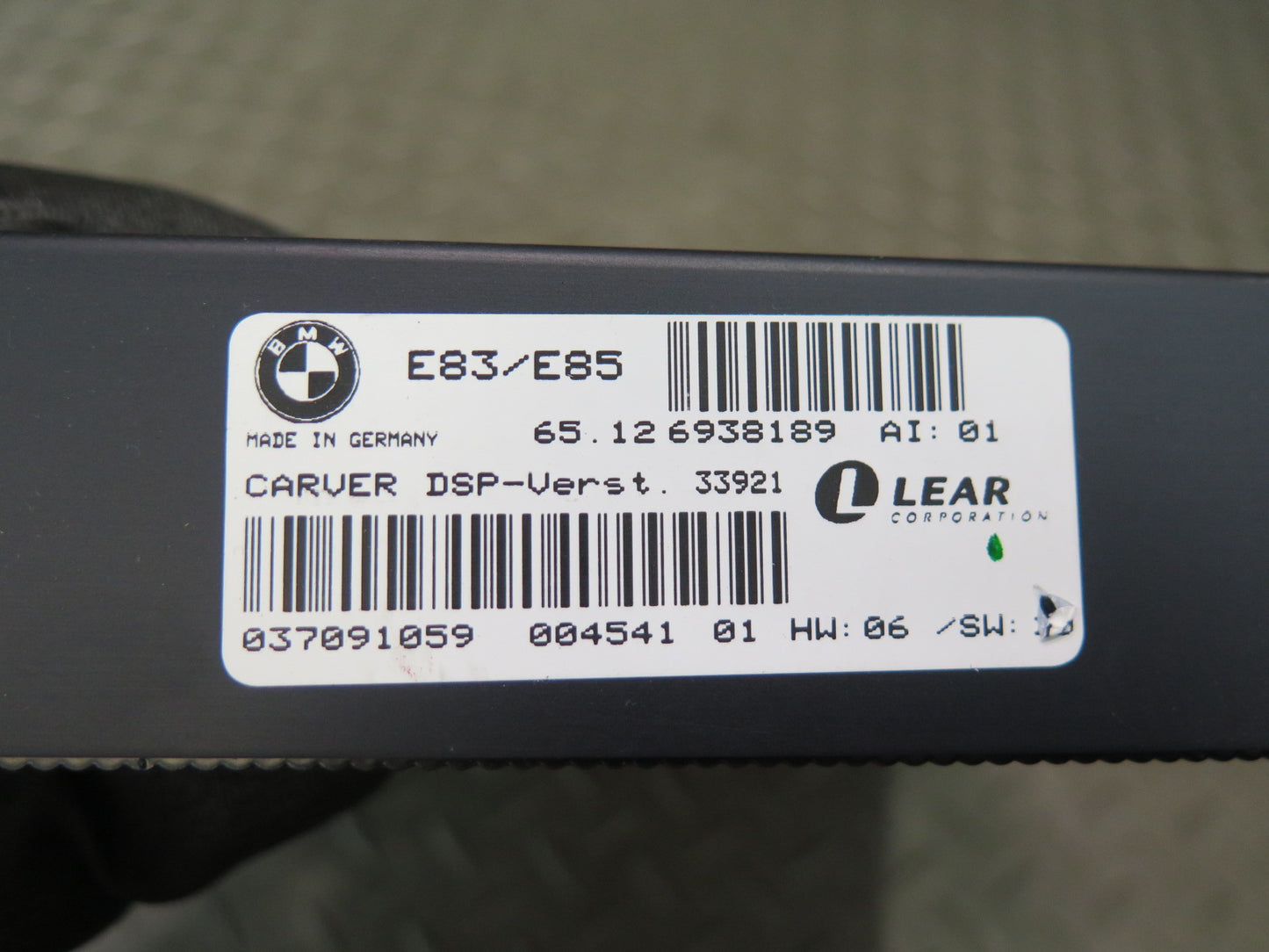 03-04 BMW E85 Z4 TOP Hi-fi DSP Audio System Amplifier AMP 6938189 OEM
