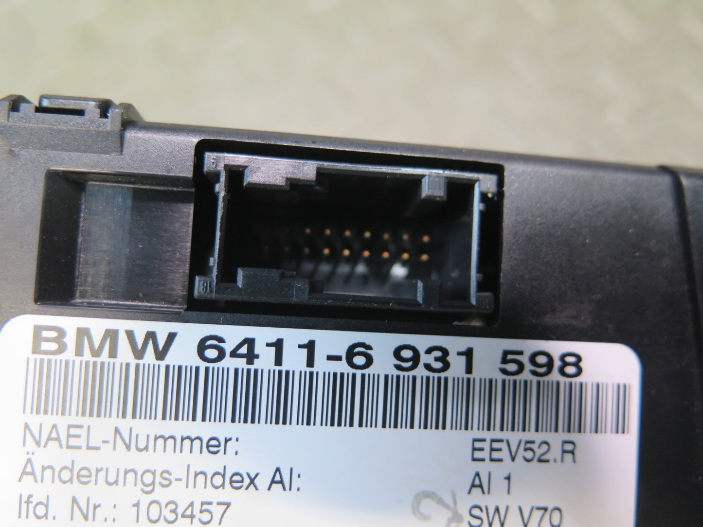03-04 BMW E85 Z4 A/C Air Conditioning Climate Control Switch Panel 6931598 OEM