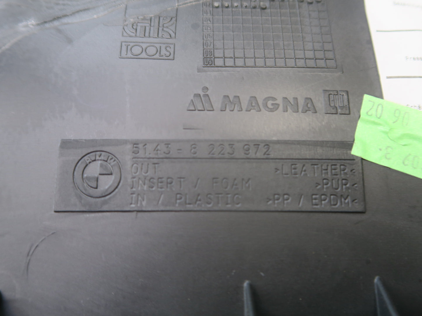 01-06 BMW E46 330CI Coupe Convertible Front Right Interior Door Panel Gray OEM
