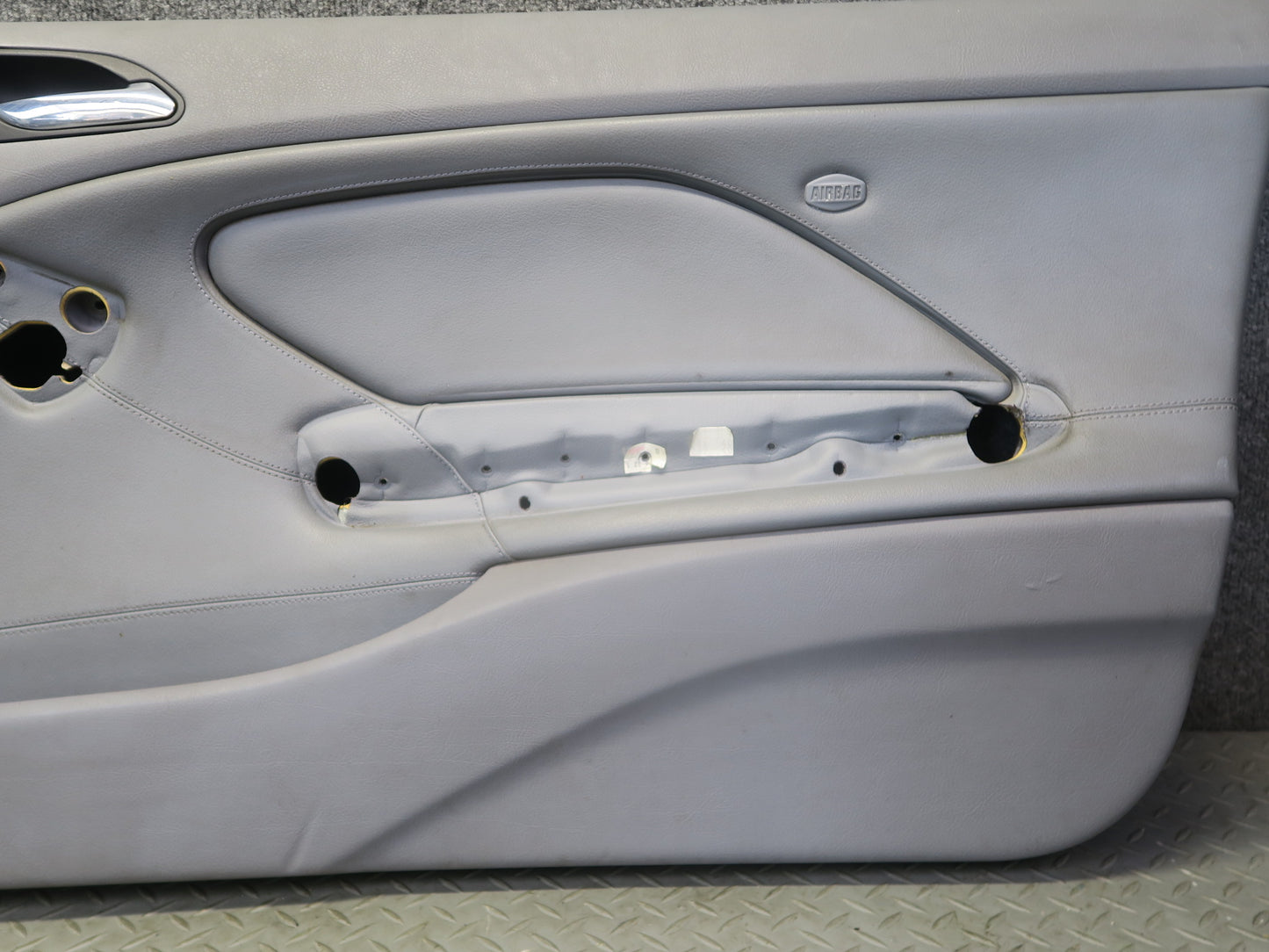 01-06 BMW E46 330CI Coupe Convertible Front Right Interior Door Panel Gray OEM
