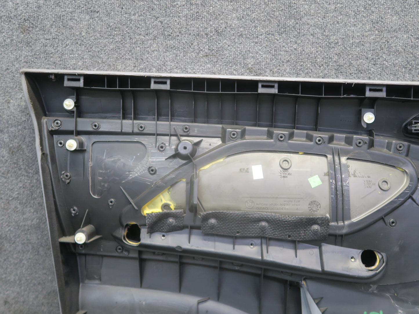 01-06 BMW E46 330CI Coupe Convertible Front Right Interior Door Panel Gray OEM