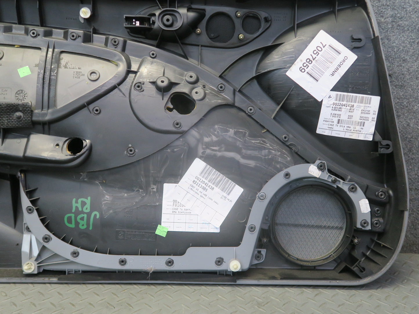 01-06 BMW E46 330CI Coupe Convertible Front Right Interior Door Panel Gray OEM