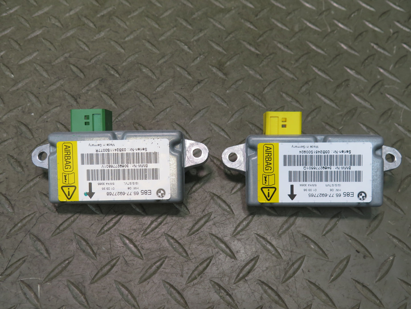 03-08 BMW E85 Z4 LEFT & RIGHT SIDE DOOR SRS AIRBAG SENSOR OEM