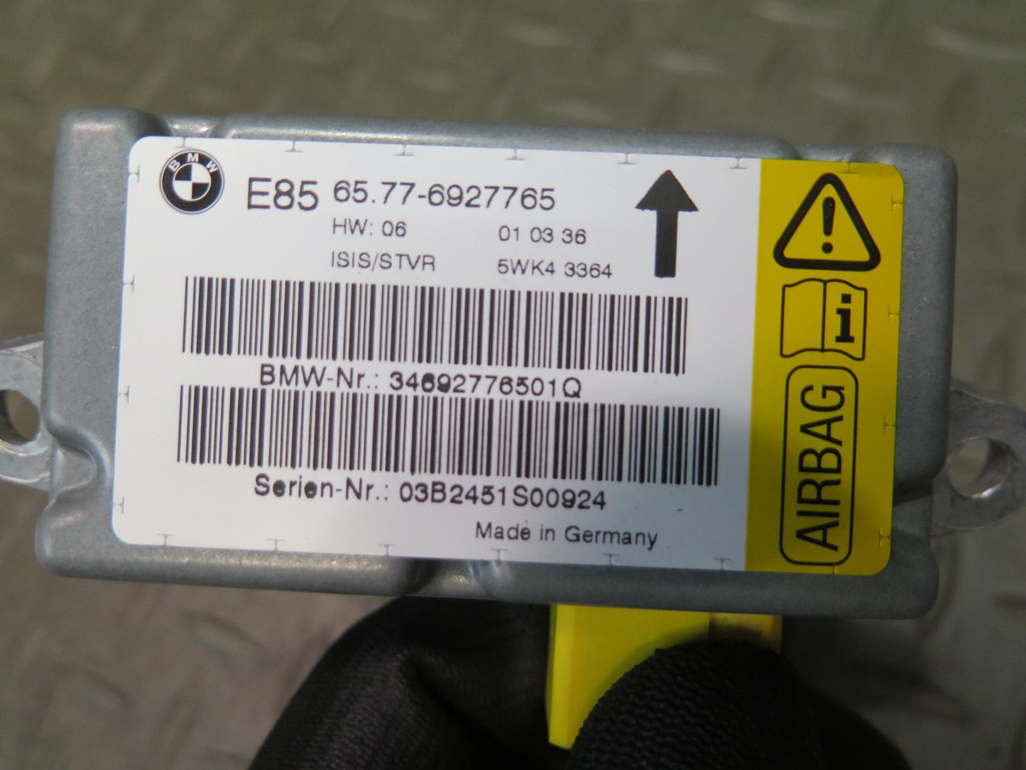 03-08 BMW E85 Z4 LEFT & RIGHT SIDE DOOR SRS AIRBAG SENSOR OEM