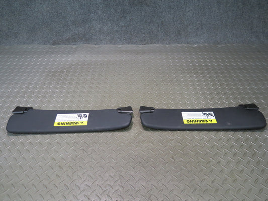 03-08 BMW E85 Z4 Roadster Set of 2 Front Left & Right Sun Visor Black OEM