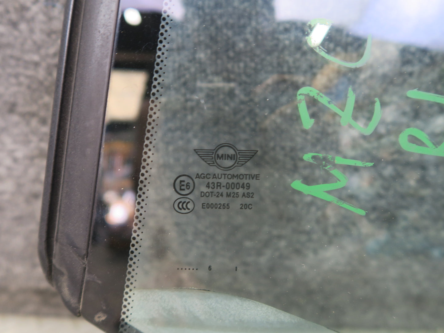 14-24 Mini Cooper F57 Convertible Rear Left Quarter Glass Window OEM