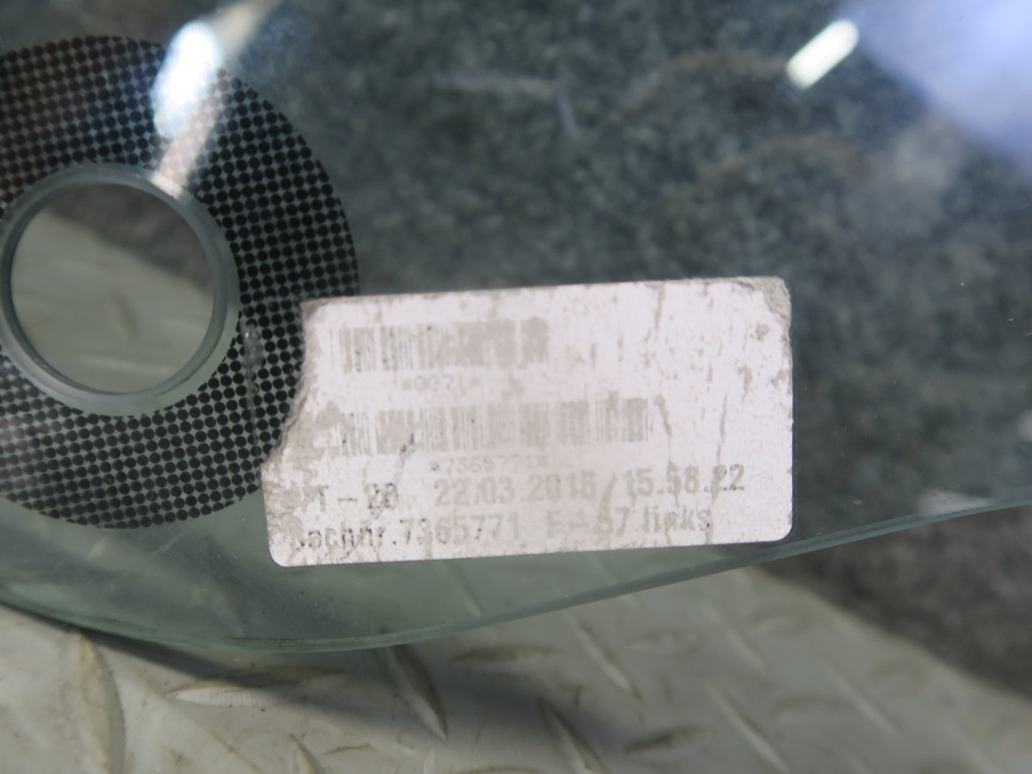 14-24 Mini Cooper F57 Convertible Rear Left Quarter Glass Window OEM