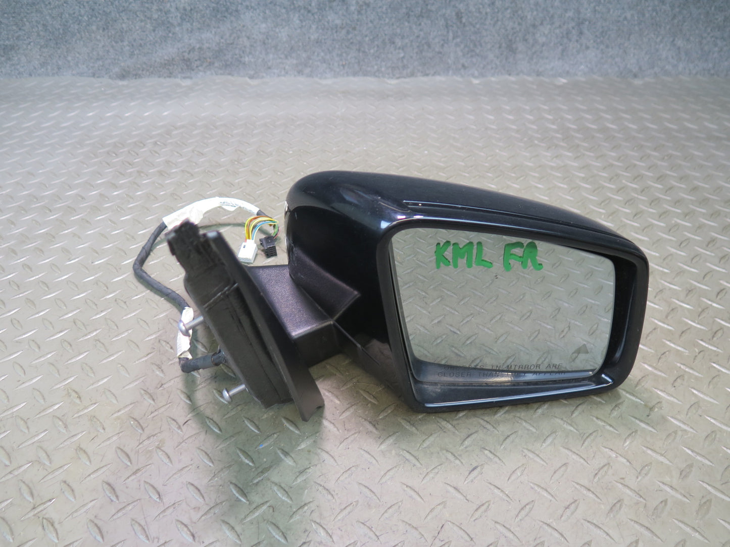 12-15 Mercedes W166 Ml-class Right Door Heated Side View Mirror w Blind Spot OEM
