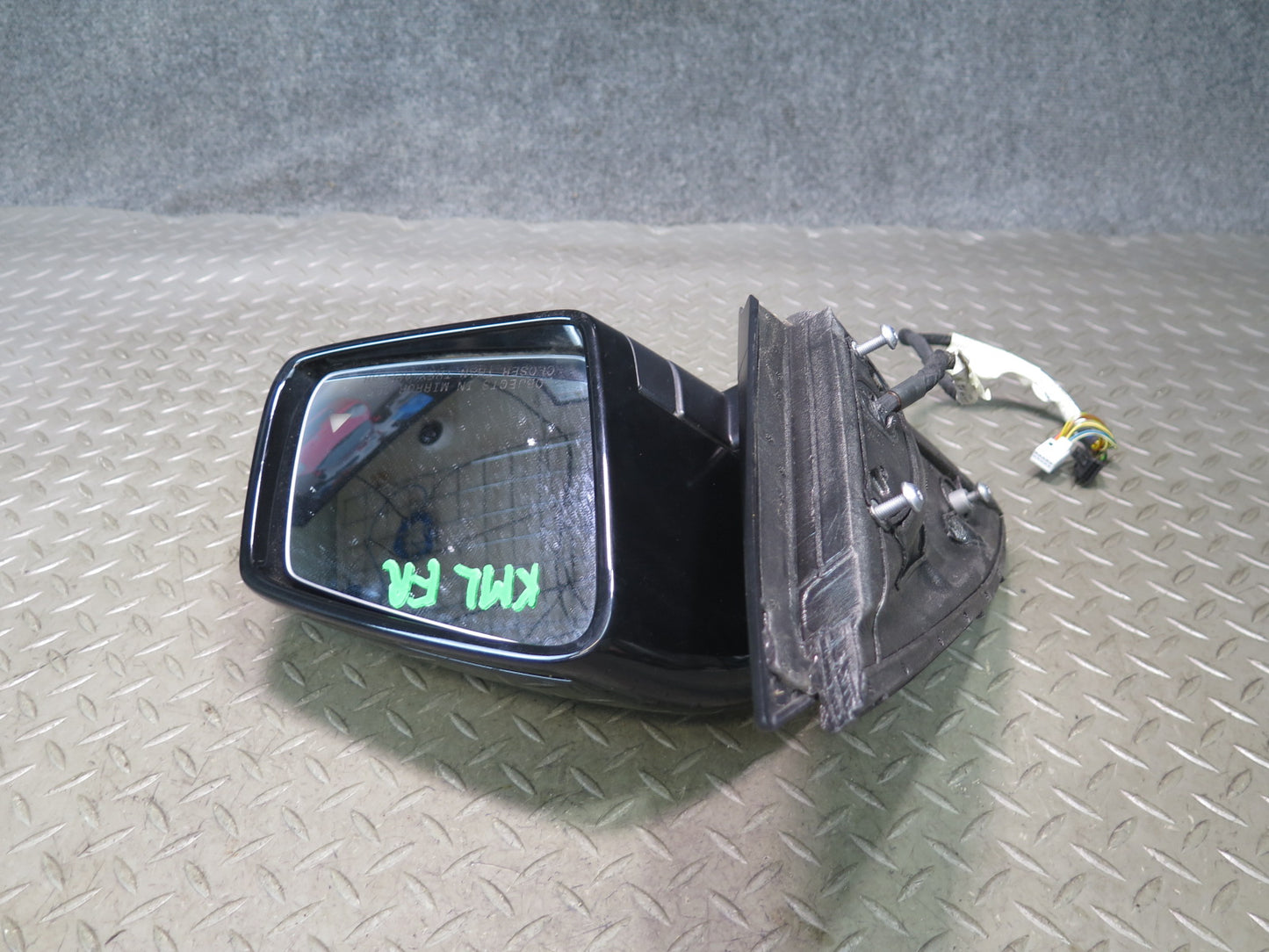 12-15 Mercedes W166 Ml-class Right Door Heated Side View Mirror w Blind Spot OEM