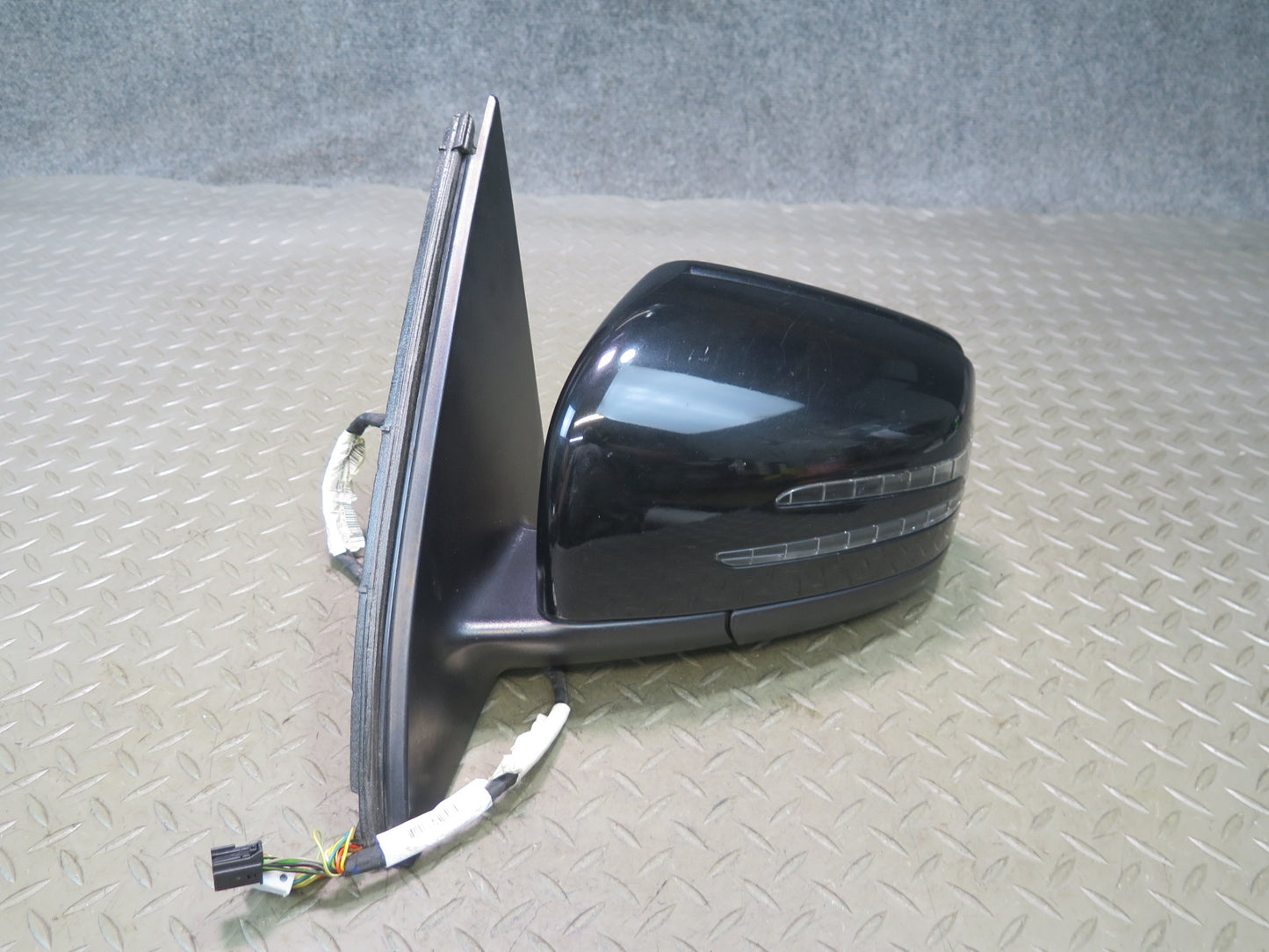 12-15 Mercedes W166 Ml-class Left Door Heated Side View Mirror w Blind Spot OEM