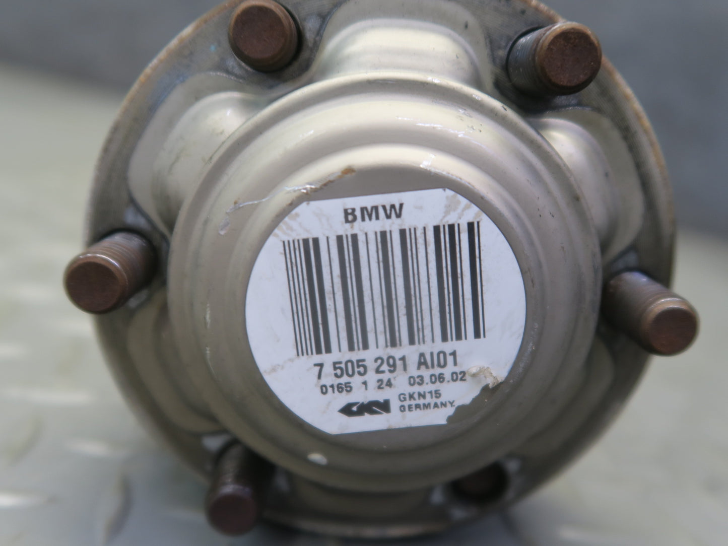 01-06 BMW E46 330i 330Ci M54 RWD A/T Rear Left Suspension Axle Shaft 7505291 OEM
