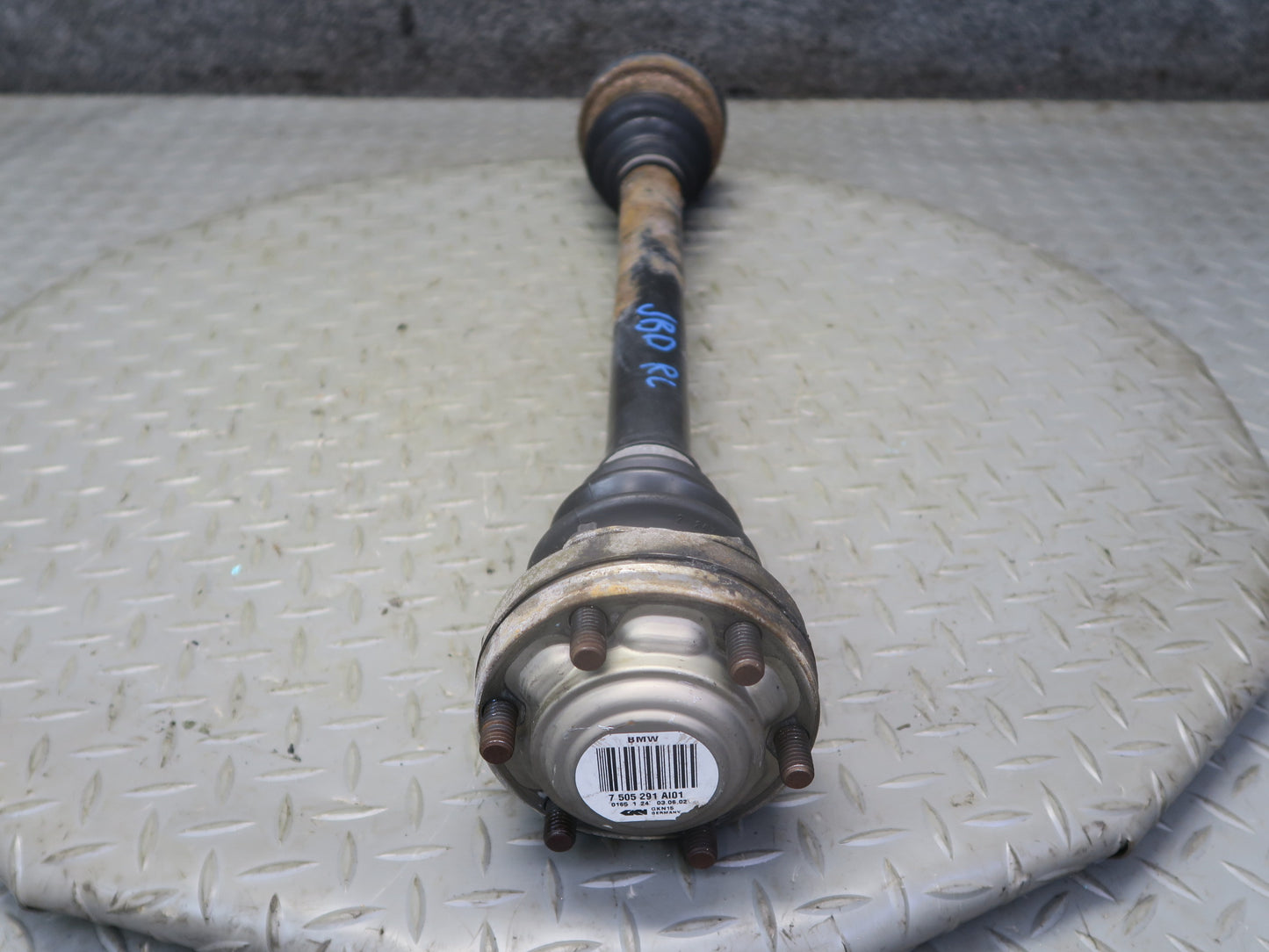 01-06 BMW E46 330i 330Ci M54 RWD A/T Rear Left Suspension Axle Shaft 7505291 OEM
