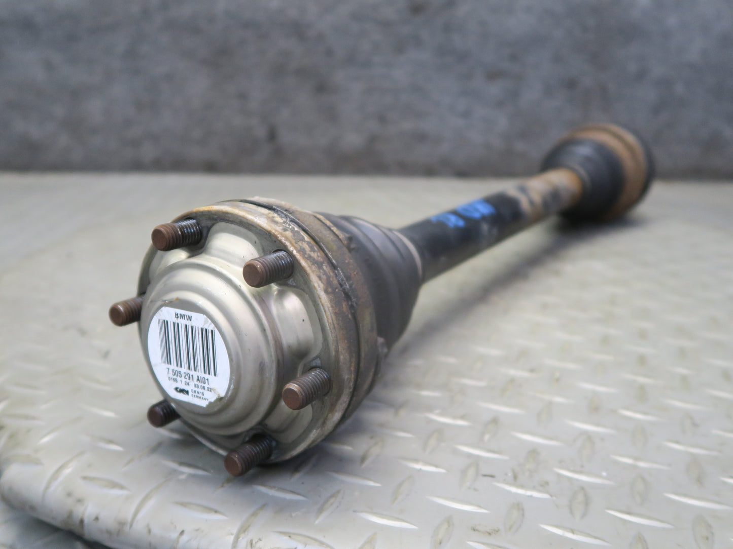 01-06 BMW E46 330i 330Ci M54 RWD A/T Rear Left Suspension Axle Shaft 7505291 OEM