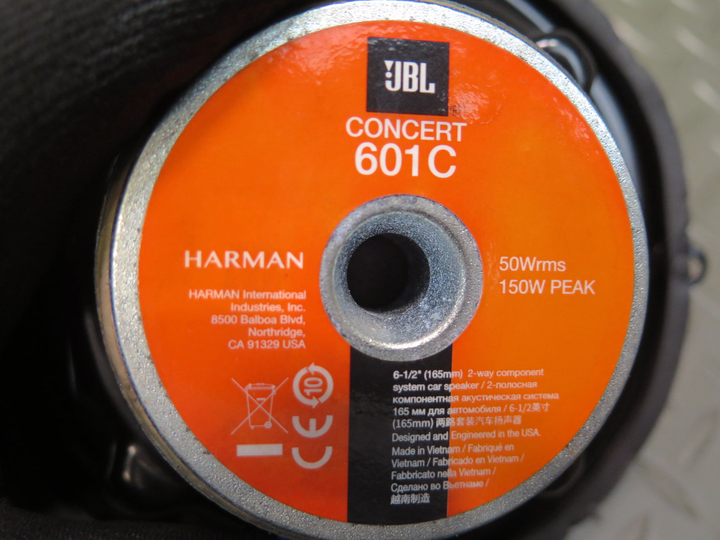 JBL Concert Series 601C 6-1/2" 2-WAY Coaxial Speakers Set of 2