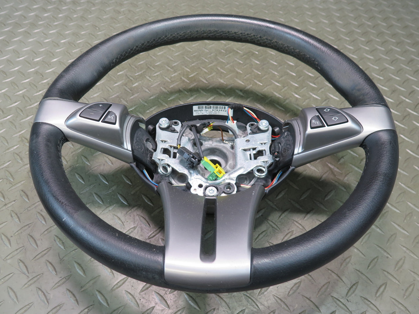03-08 BMW E85 Z4 Leather Sport Multifunction Steering Black w Controls 66K OEM