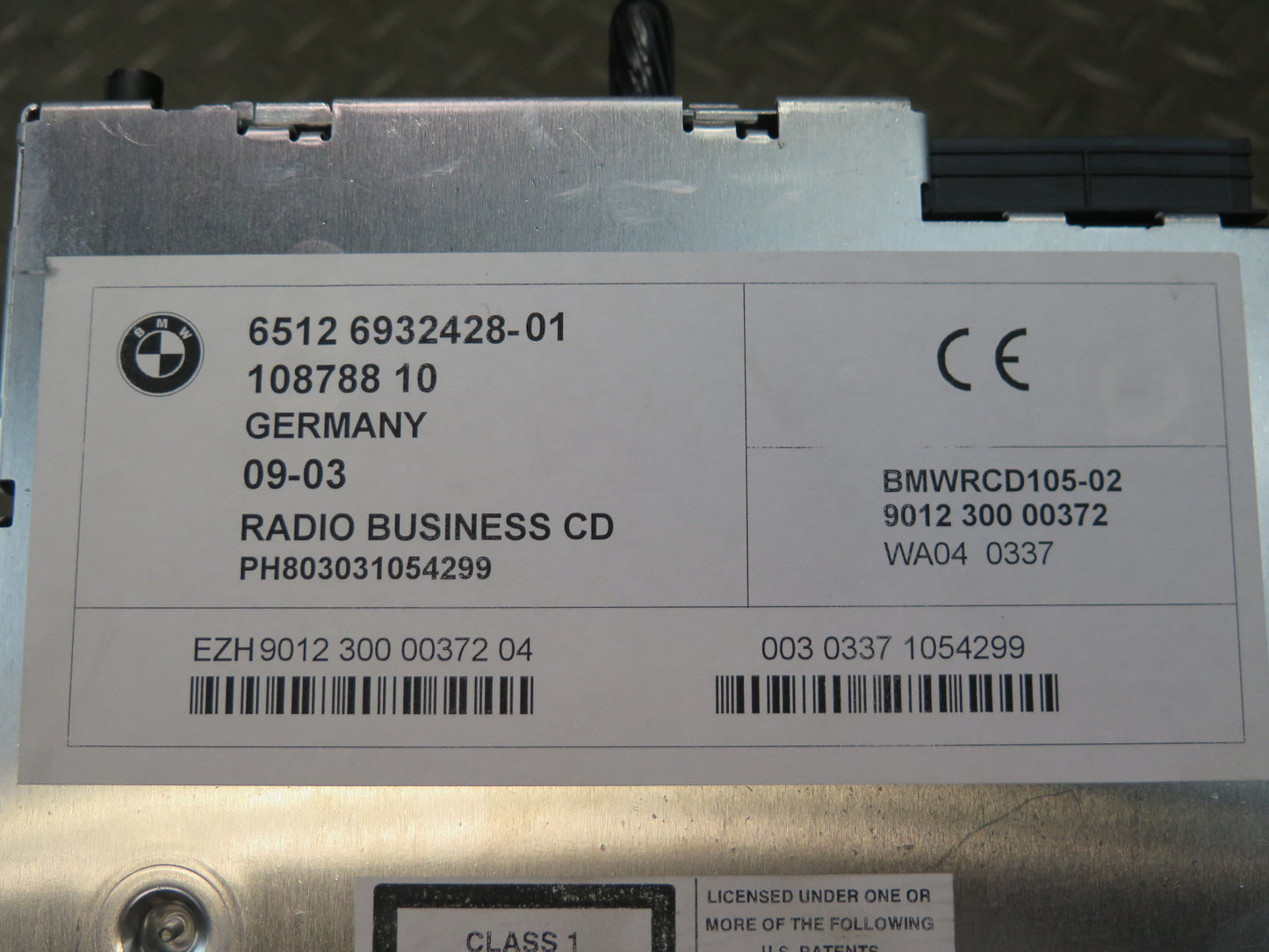 03-04 BMW E85 Z4 Business Radio CD Player Receiver 6932428 OEM