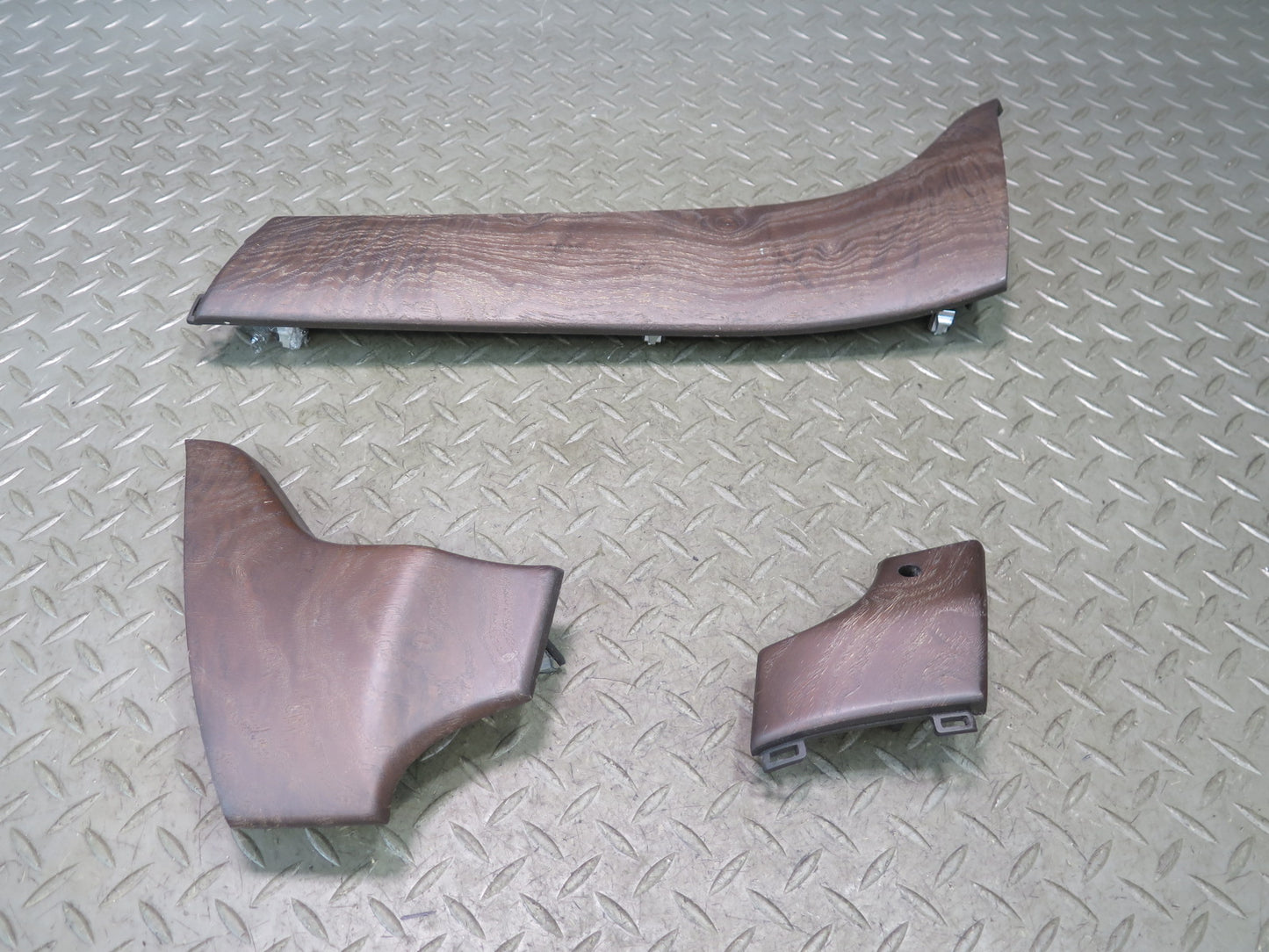 12-15 Mercedes W166 Ml-class Set of 3 Dash Wood Trim Bezel Cover Panel OEM
