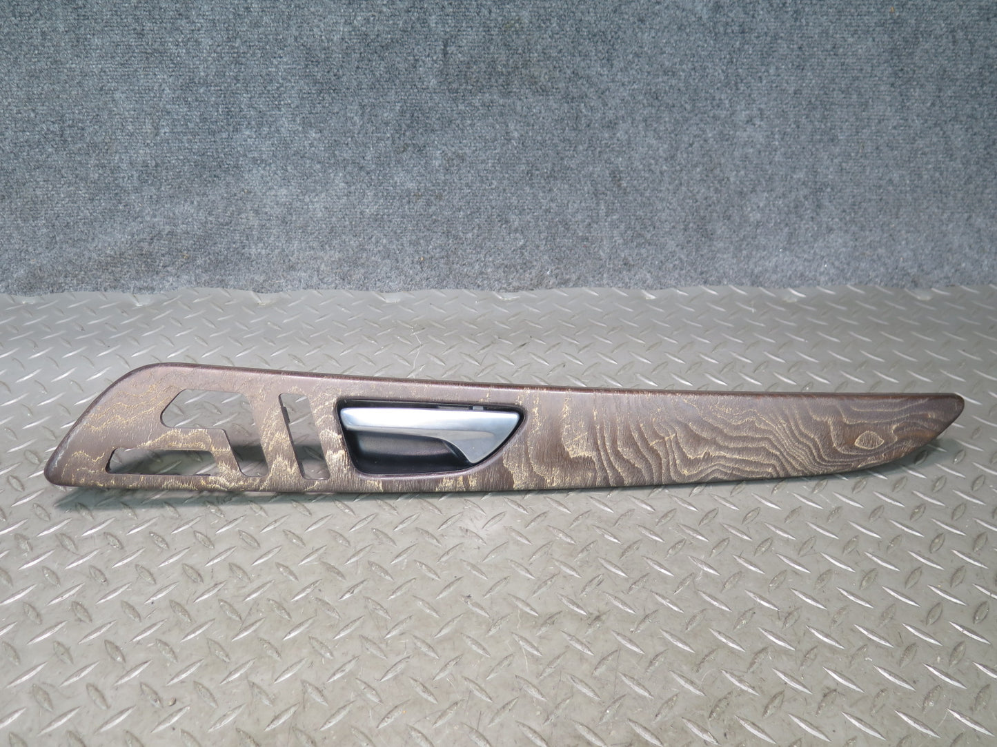12-15 Mercedes W166 Ml-class Front & Rear Door Interior Handle Wood Trim Set OEM