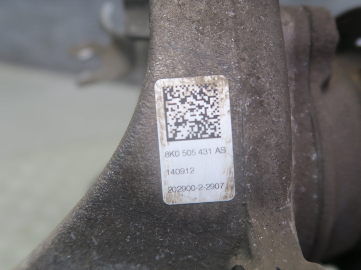 13-15 Audi RS5 8F7 AWD Rear Left Spindle Knuckle Wheel Hub Bearing 45K Miles OEM