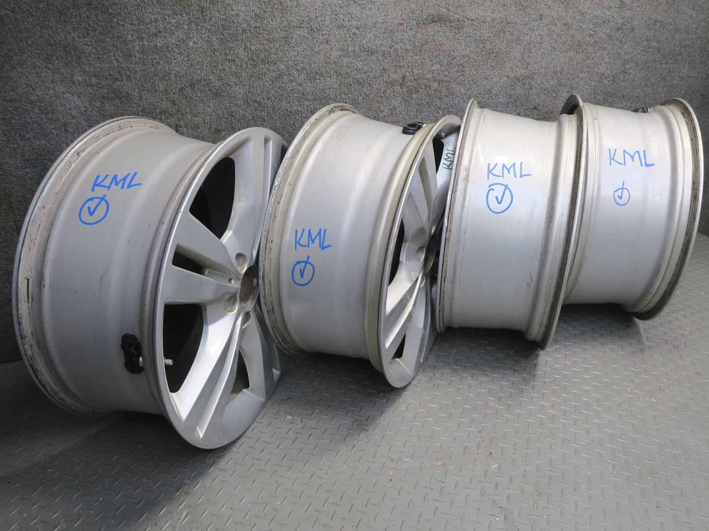 12-15 Mercedes W166 ML350 Set of 4 Factory R19" Alloy Wheel Rim 19x8J ET56 OEM