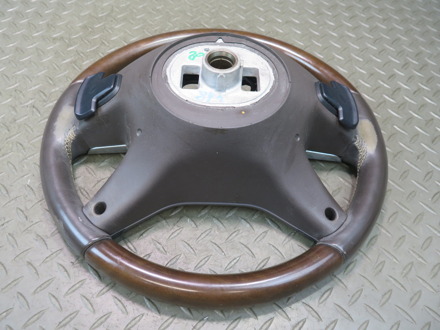 12-15 Mercedes W166 Ml-class Leather Wood Steering w Controls & Shifters OEM